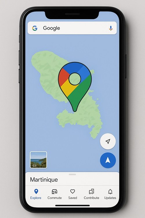 Google maps Martinique